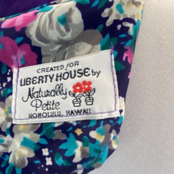 Vintage Hawaiian Muumuu 80's Liberty House Natural - Picture 9 of 9